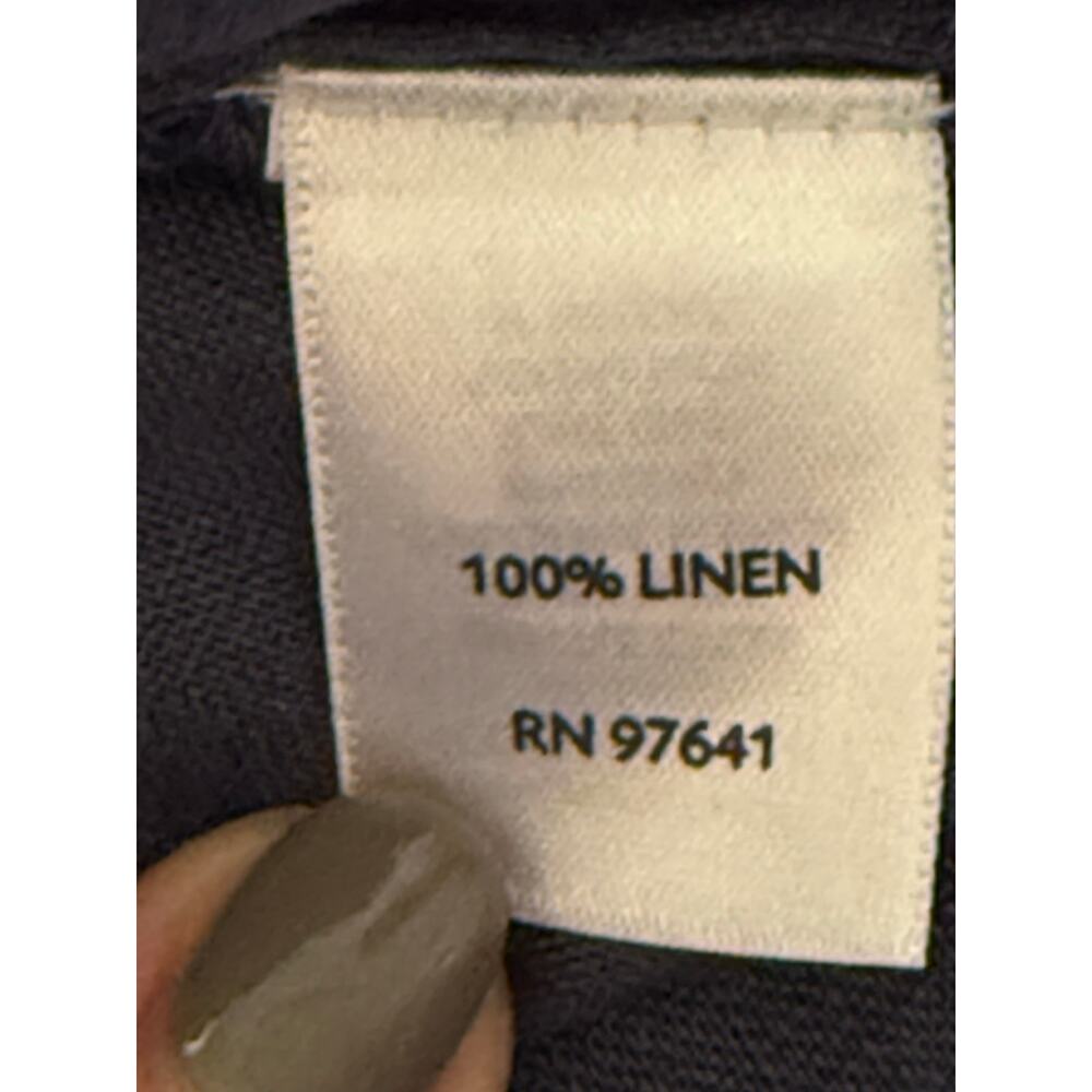 J.Jill Linen Blue Pin-tuck Roll-tab Sleeve Mini Shirt Dress Sz 1 X Plus - Picture 11 of 12